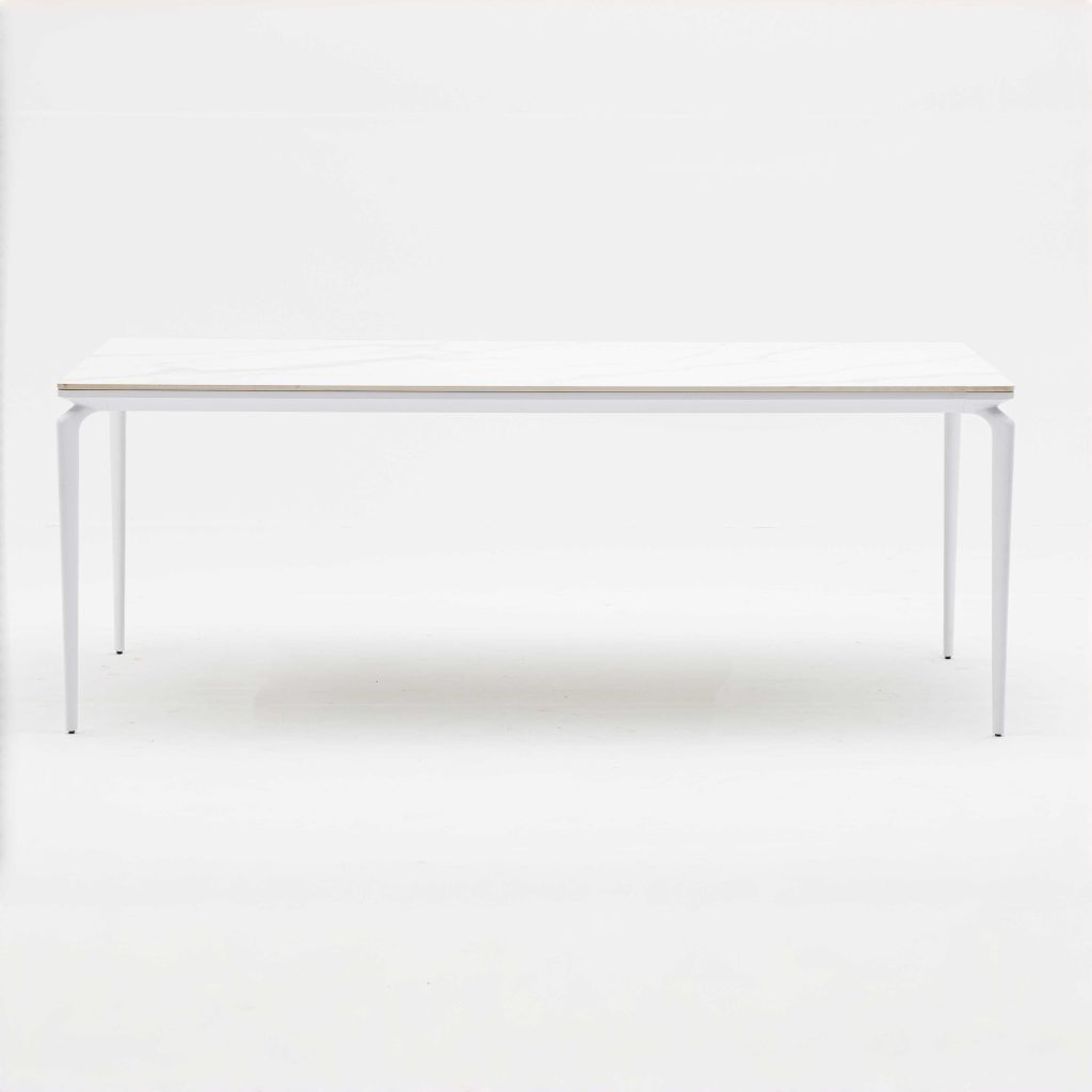 Aluminum-frame dining set – no rust, perfect for coastal areas (stands up to salt air!）（TC115B+YB202B)