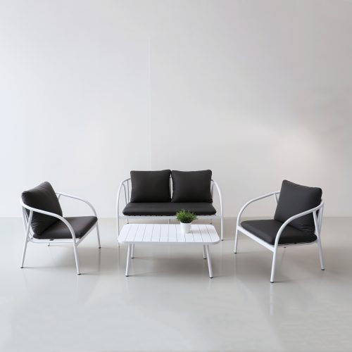 All – Aluminum Frame Sofa: Cushioned Comfort for Patio & Garden(S269)